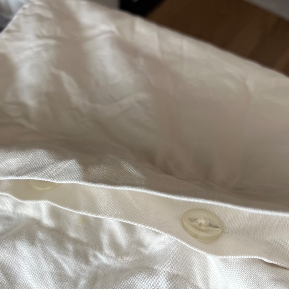 Pottery Barn Pillow Shame Set of 2, EUC- light green, cream, gold, 24x24 and 16X - Picture 4 of 6